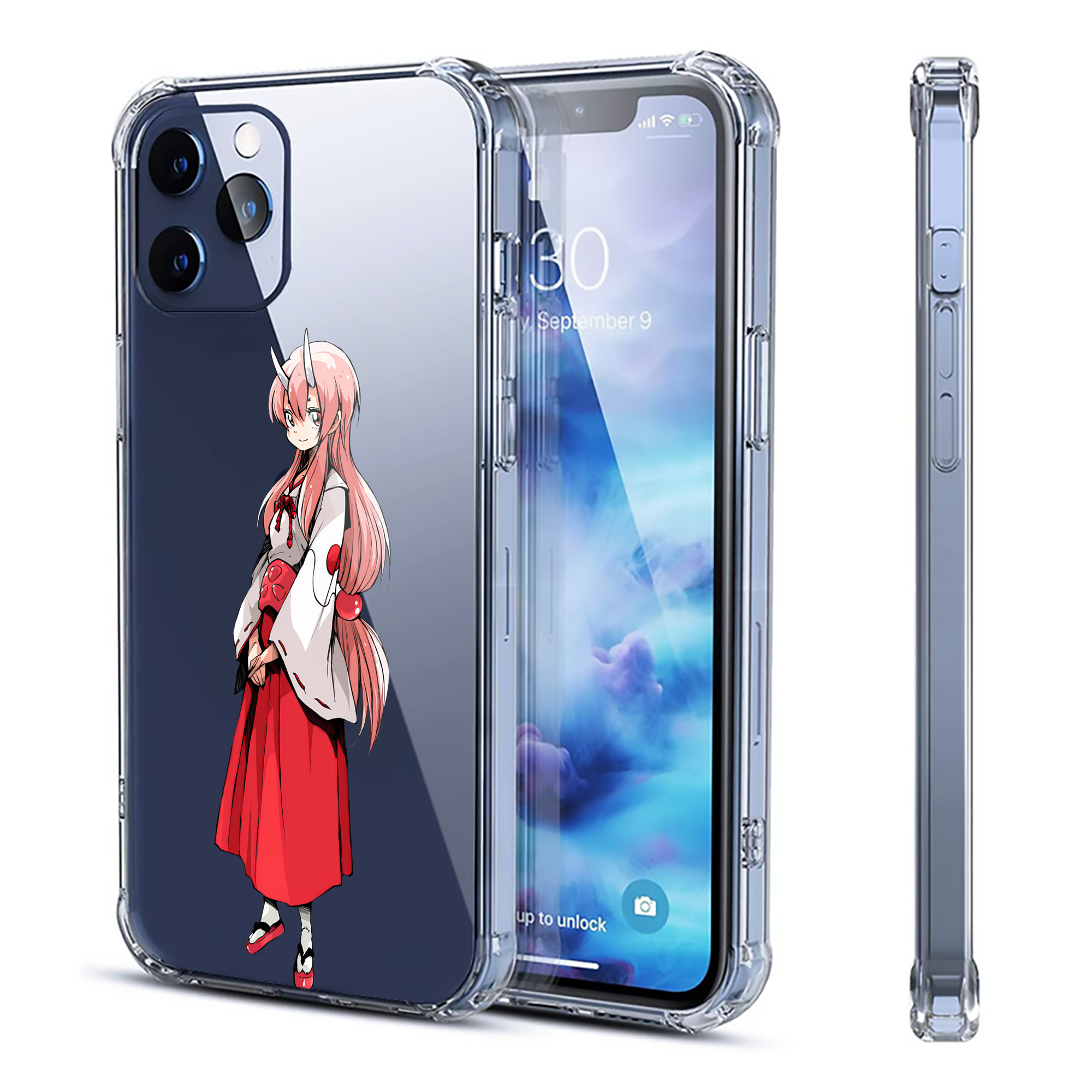 （画像用） 転スラ Regarding Reincarnated to Slime 【iPhone 12シリーズ対応】透明スマホケース（クリアソフトケース）